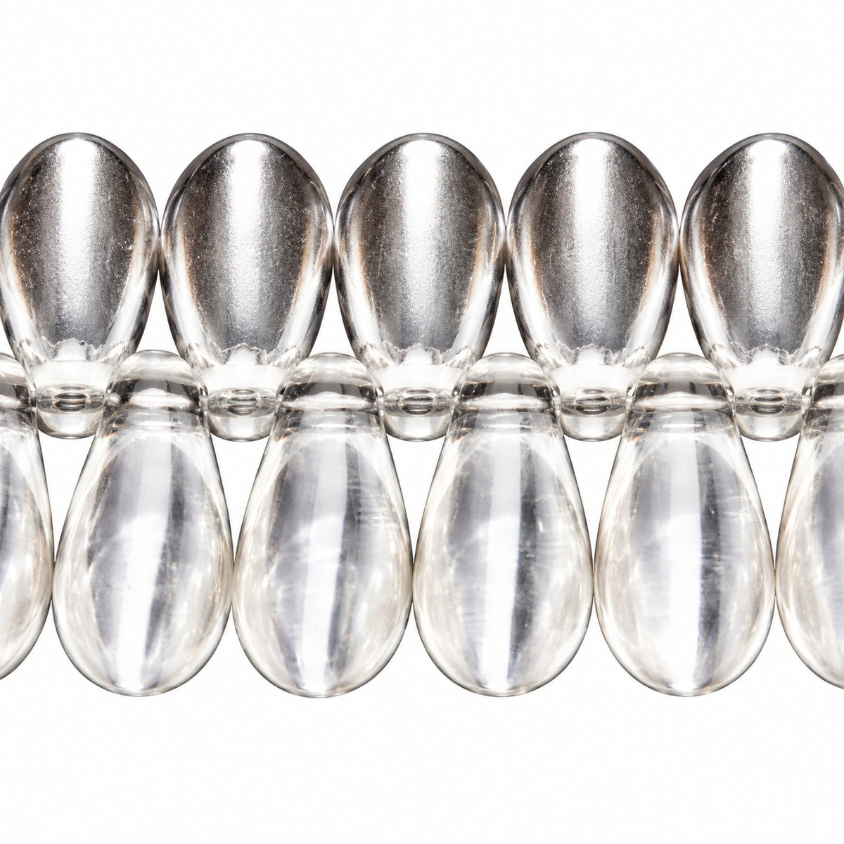 Dagger Beads, Crystal (00030), Glass, Czech Republic