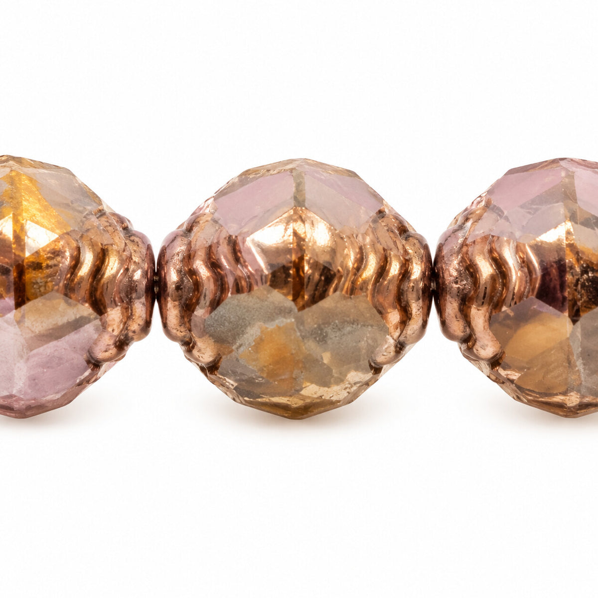 Wasp Special Cut Faceted Fire Polished Beads, X1021 Bronze (x1021-14415), Glass, Czech Republic
