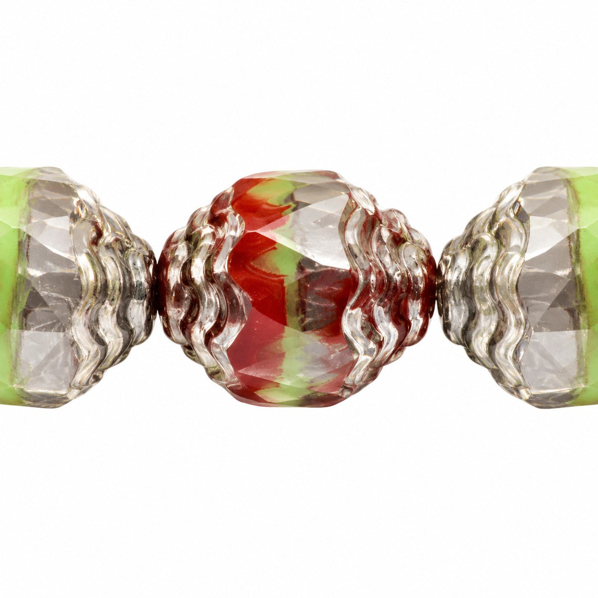 Special Cut Faceted Fire Polished Beads, X1160 Platin (x1160-13702), Glass, Czech Republic