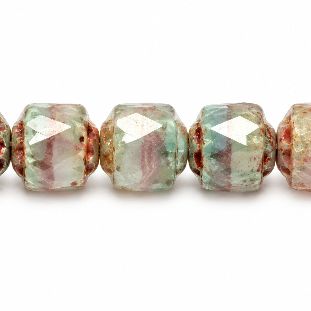 Cathedral Faceted Fire Polished Beads, X3198 Stain Strong (x3198-86805), Glass, Czech Republic