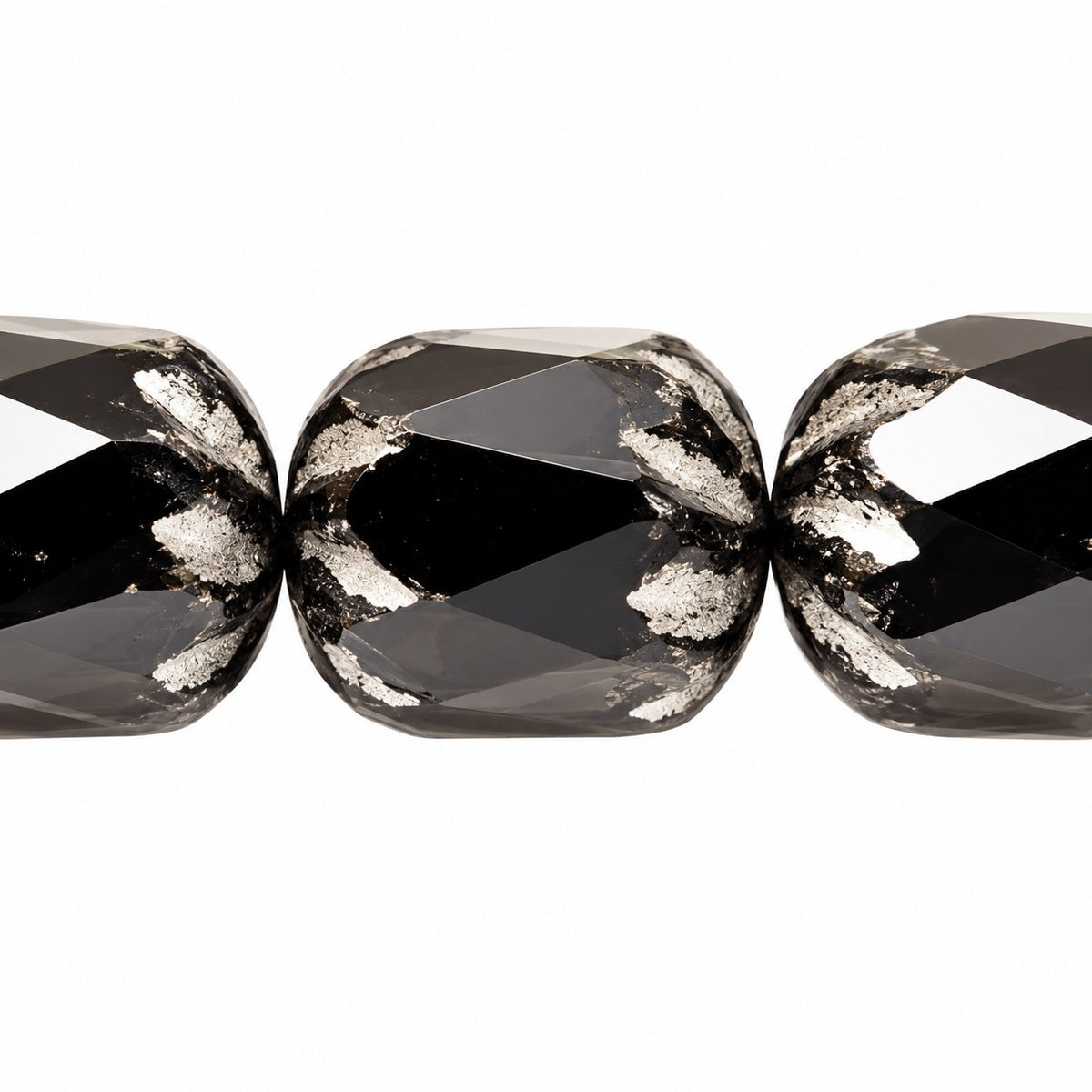 Fire Polished Faceted Cathedral Beads, Black 55301 (23980-55301), Glass, Czech Republic