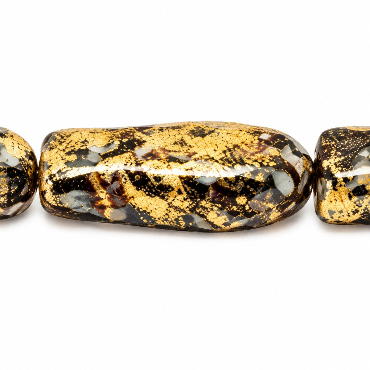 Simple Fish Pressed Beads, Black Stain Strong 47901 (23980-86805-47901), Glass, Czech Republic