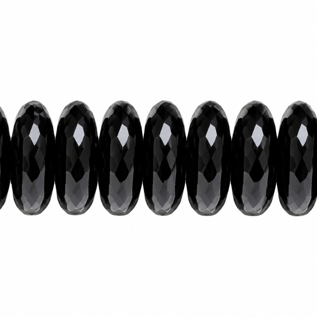 Space Disk Beads, Black (23980), Glass, Czech Republic