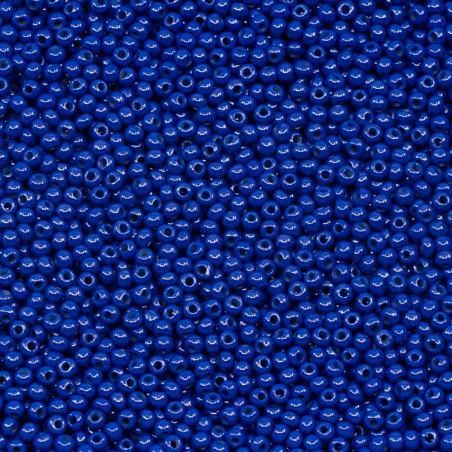 OUTLET 10 grams Preciosa Ornela Seed Beads, Round Hole, Loose, 10/0, opaque blue, sfinx (38050), Glass, Czech Republic