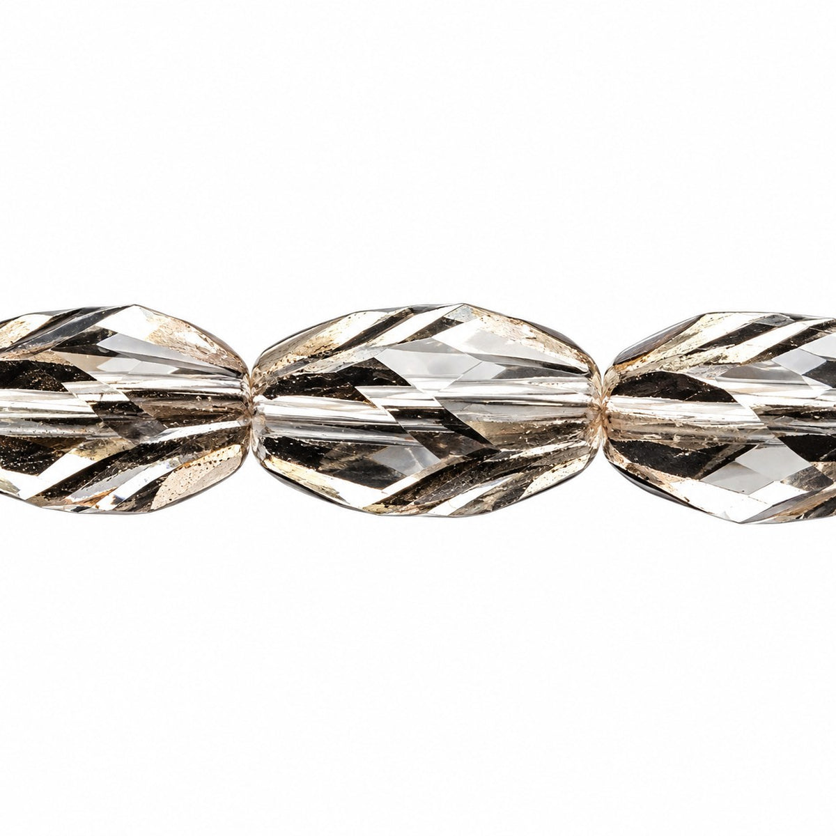 Faceted Special Cut Beads, Crystal (00030), Glass, Czech Republic