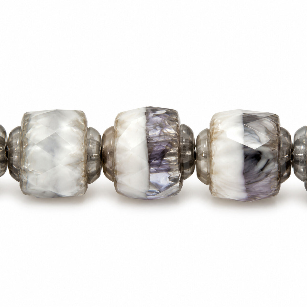 Cathedral Faceted Fire Polished Beads, X3194 Platin (x3194-13702), Glass, Czech Republic