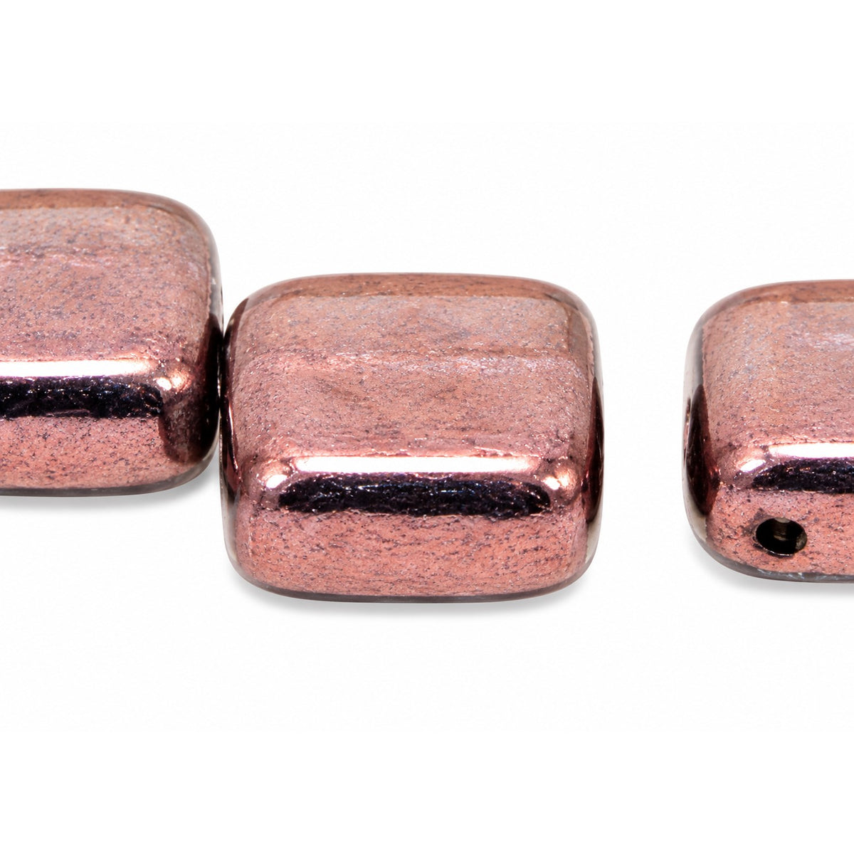 Tile 2-Hole Beads, Crystal Purple (00030-15726), Glass, Czech Republic