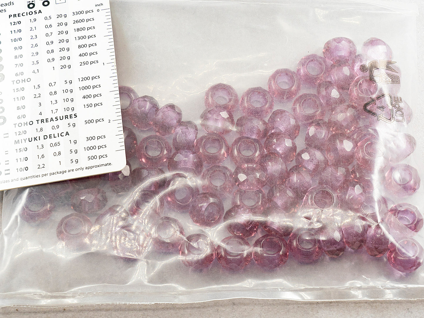 アウトレット 250g ロンデル ラージホール、- x - mm、クリスタルラスターレッドフルコーティング(00030-14495)、ガラス、チェコ共和国