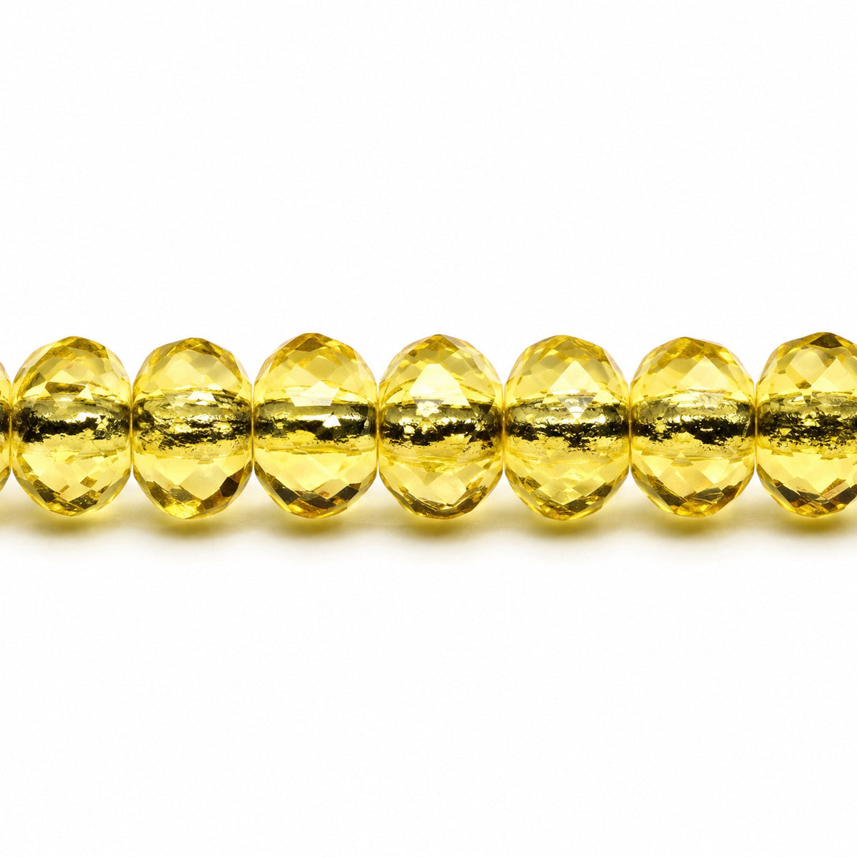 Special Cut Faceted Fire Polished Beads, Transparent Yellow (80120), Glass, Czech Republic