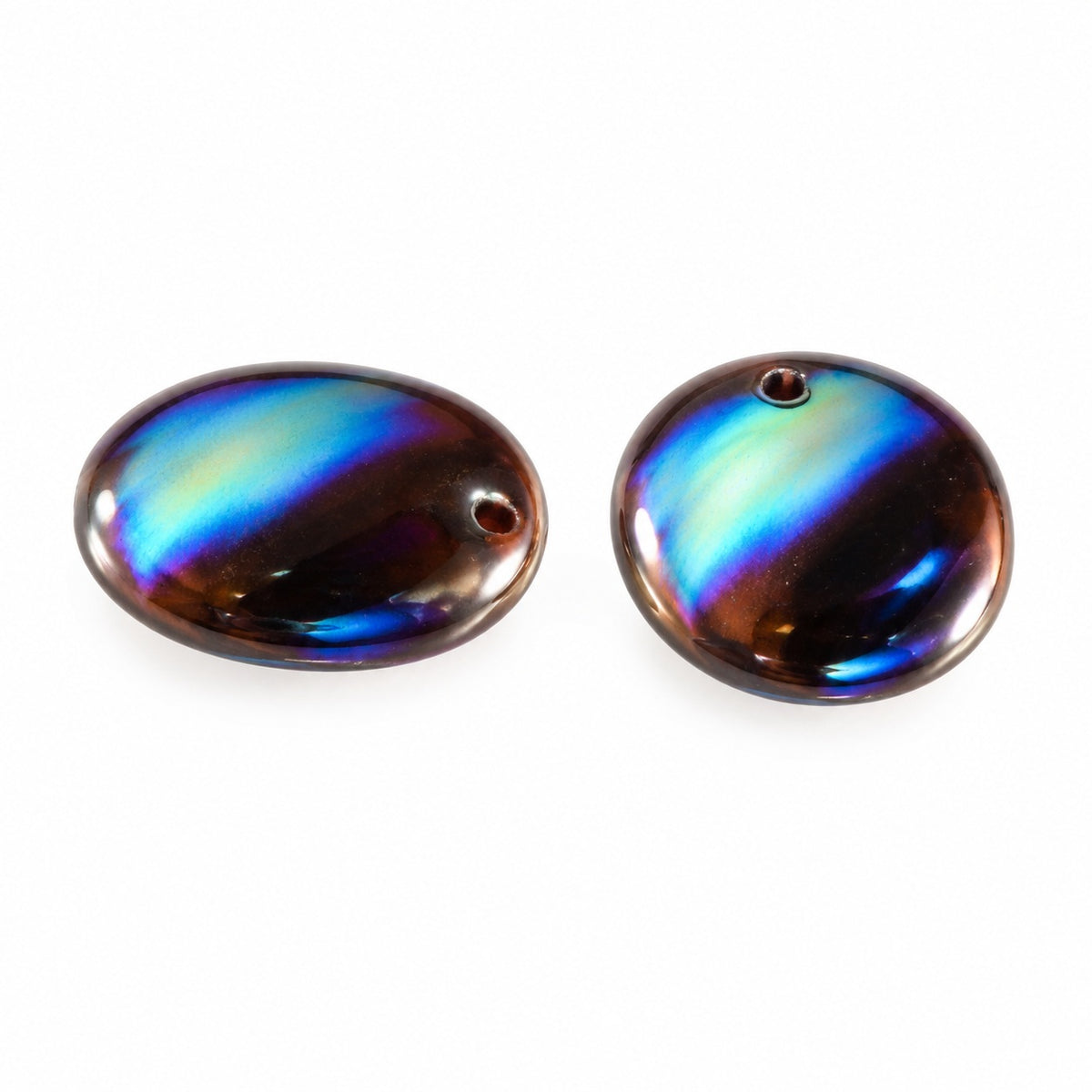 Oval Lentil Beads, Gc001 287010 (gc001-287010), Glass, Czech Republic