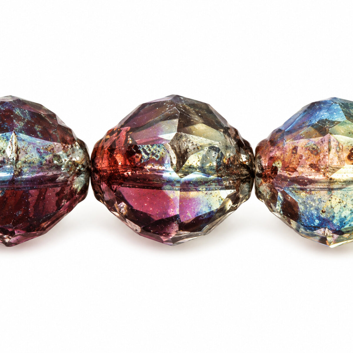 Wasp Special Cut Faceted Fire Polished Beads, Tt004 Stain Strong (tt004-86805), Glass, Czech Republic