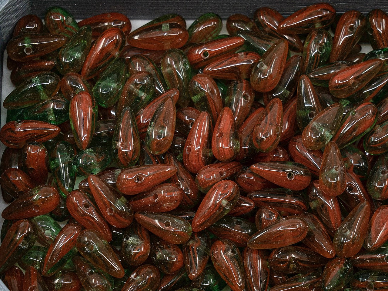 OUTLET Teardrop Beads, mm, Glass, Czech Republic