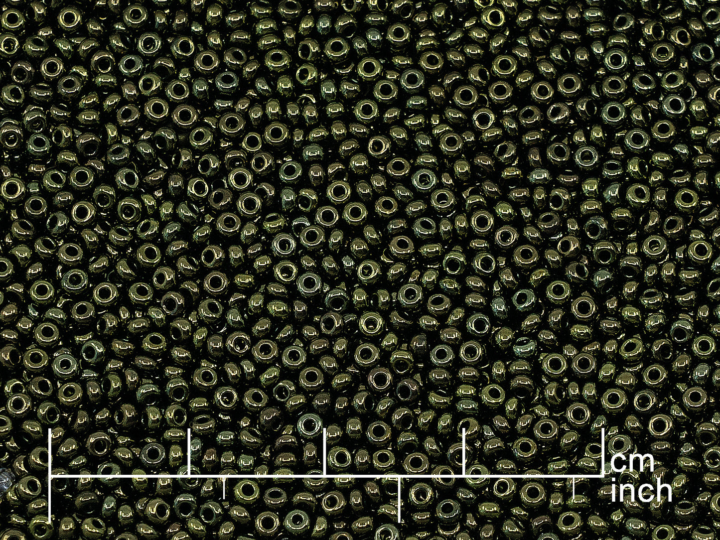 アウトレット ロカイユ シードビーズ プレシオサ オルネラ サイズ 10/0、ブラックラスターレッドフルコーティングブロンズ (23980-14495)、ガラス、チェコ共和国