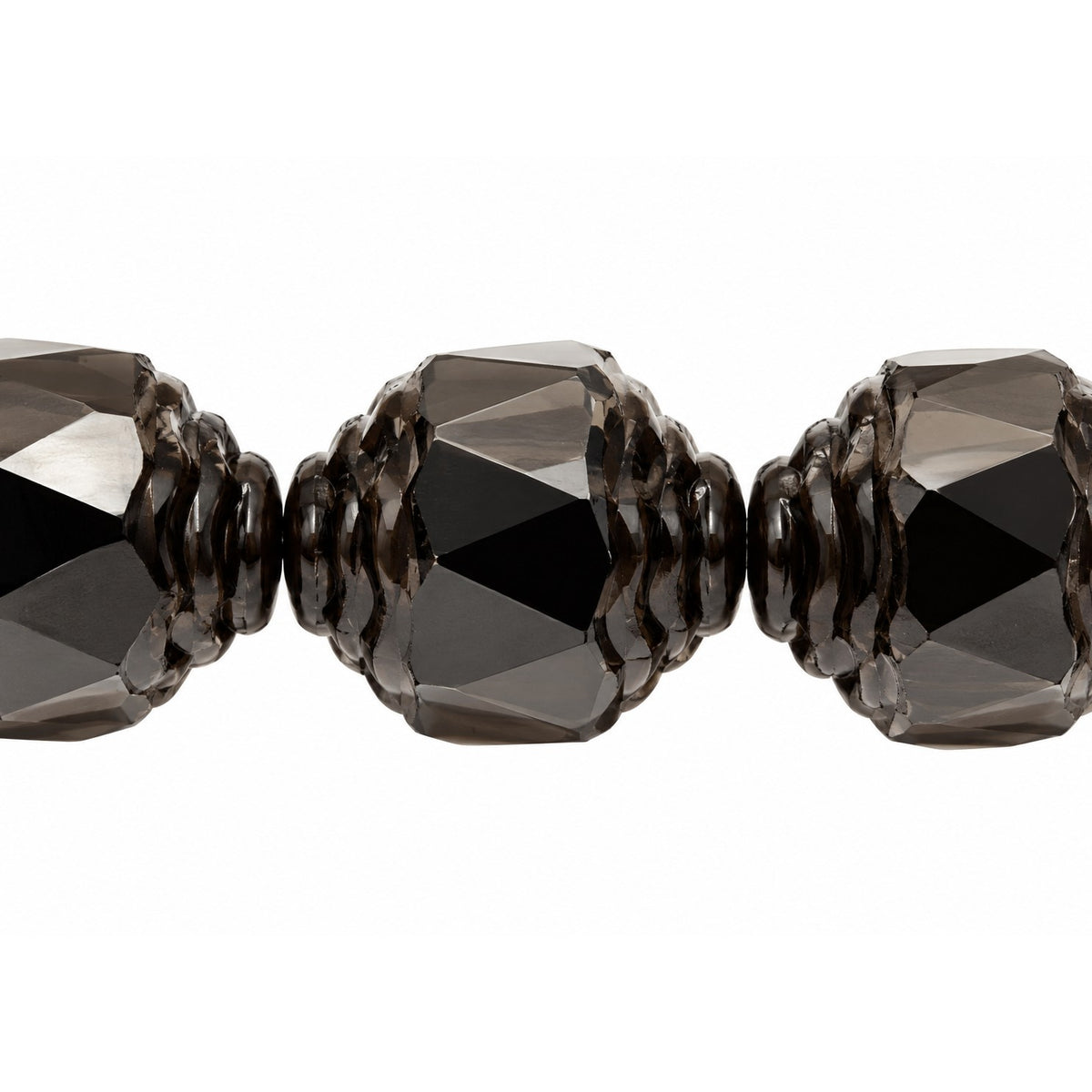Special Cut Faceted Fire Polished Beads, Black (23980), Glass, Czech Republic
