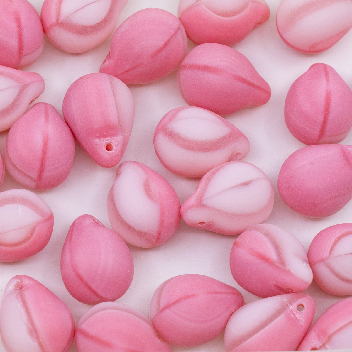 OUTLET 10 grams Teardrop Beads, 10 x 14 mm, M7476 Matte (M7476-84100), Glass, Czech Republic