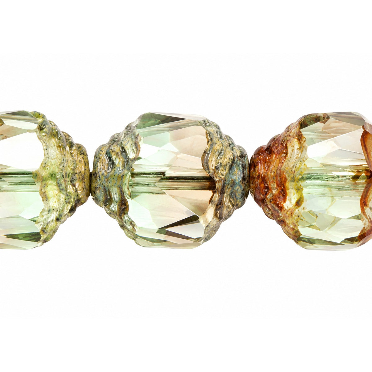 Special Cut Faceted Fire Polished Beads, T0110 Stain Strong (t0110-86805), Glass, Czech Republic