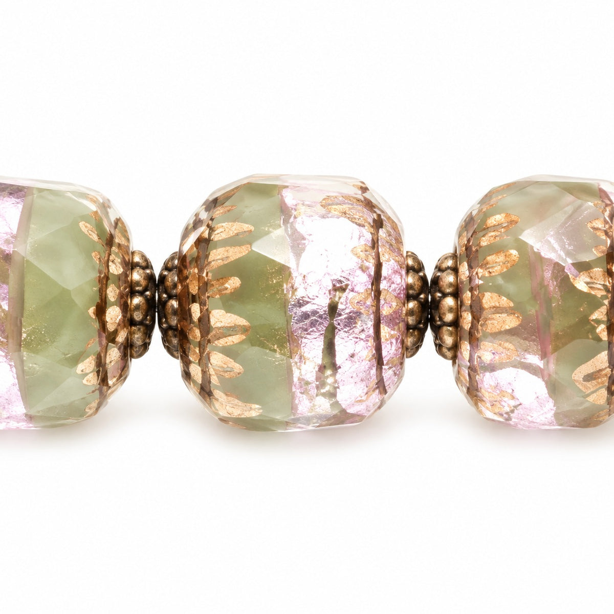 Cathedral Faceted Fire Polished Beads, X3199 Bronze (x3199-14415), Glass, Czech Republic