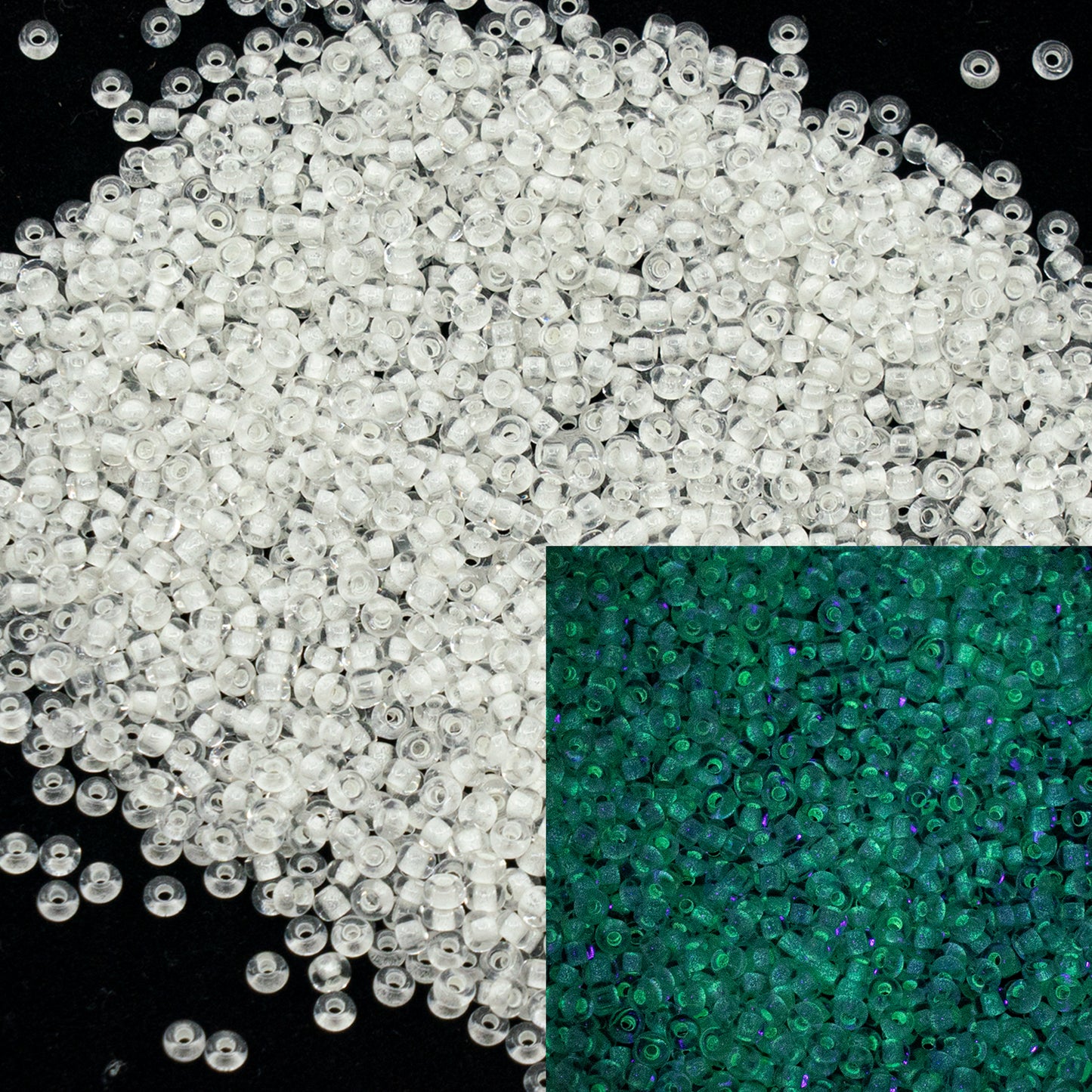 OUTLET 10 grams Preciosa Ornela Seed Beads, Round Hole, Loose, 9/0-6 x mm, 102 (102), Glass, Czech Republic