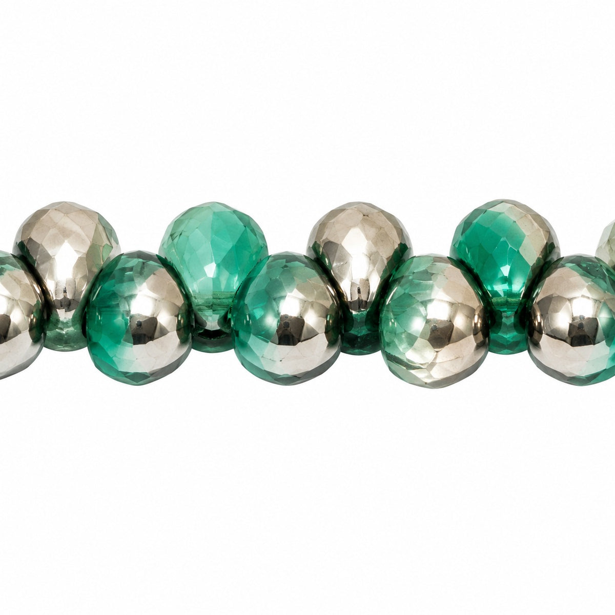Drop Beads, 99992 Chrom (99992-27401), Glass, Czech Republic