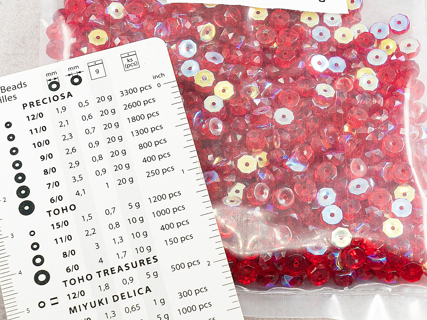 アウトレット 250g ファセットファセットファイヤーポリッシュロンデルビーズ、6 x 3 mm、ルビーレッドAb(90080-28701)、ガラス、チェコ共和国