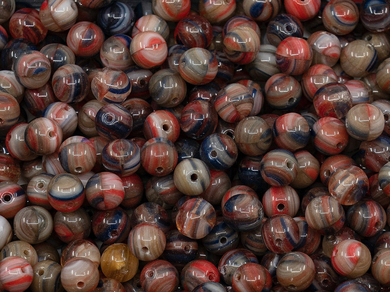 OUTLET Round Beads, 4 mm, Glass, Czech Republic