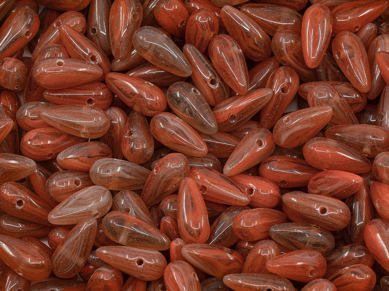 OUTLET Teardrop Beads, mm, Glass, Czech Republic