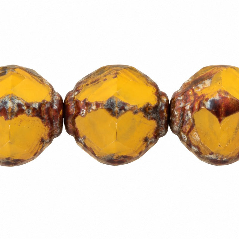 Wasp Special Cut Faceted Fire Polished Beads, X2128 Stain Strong (x2128-86805), Glass, Czech Republic