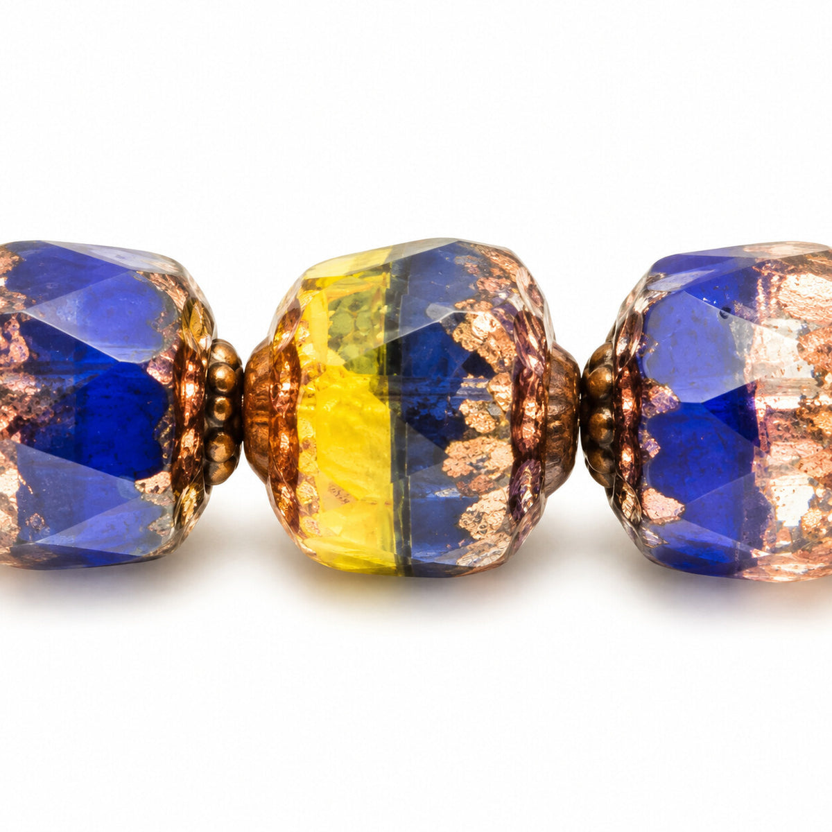 Cathedral Faceted Fire Polished Beads, X1006 Purple (x1006-15726), Glass, Czech Republic