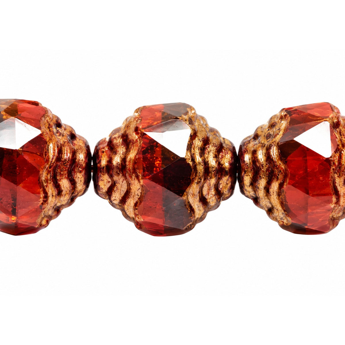 Special Cut Faceted Fire Polished Beads, X1159 Terracotta Violet (x1159-15496), Glass, Czech Republic