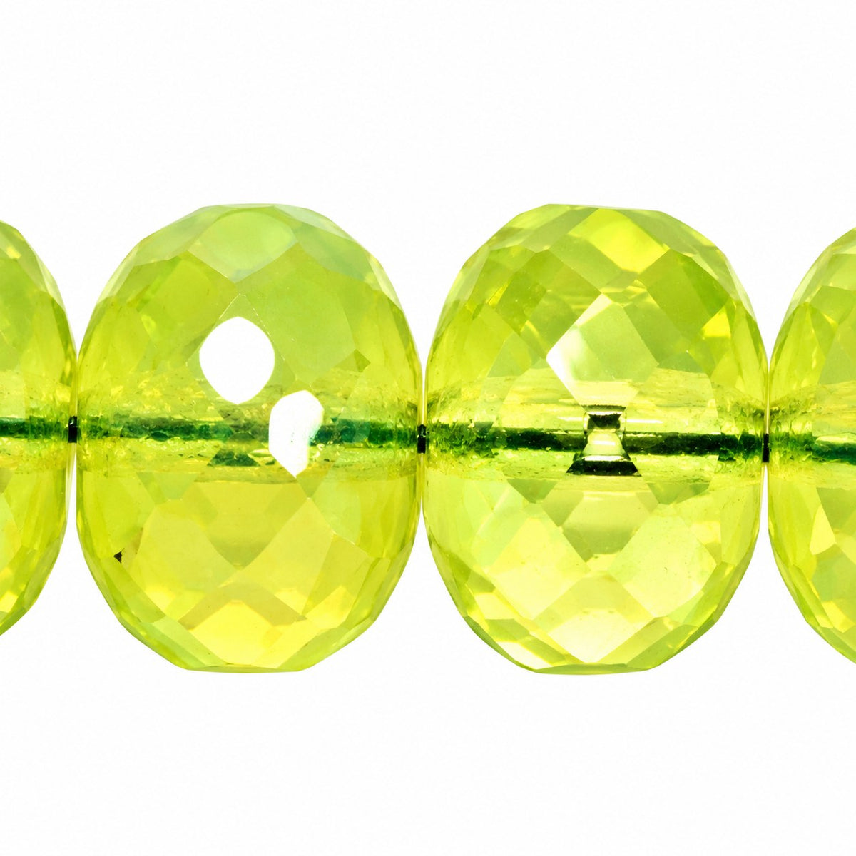 Special Cut Faceted Fire Polished Beads, Opal Yellow (81000), Glass, Czech Republic