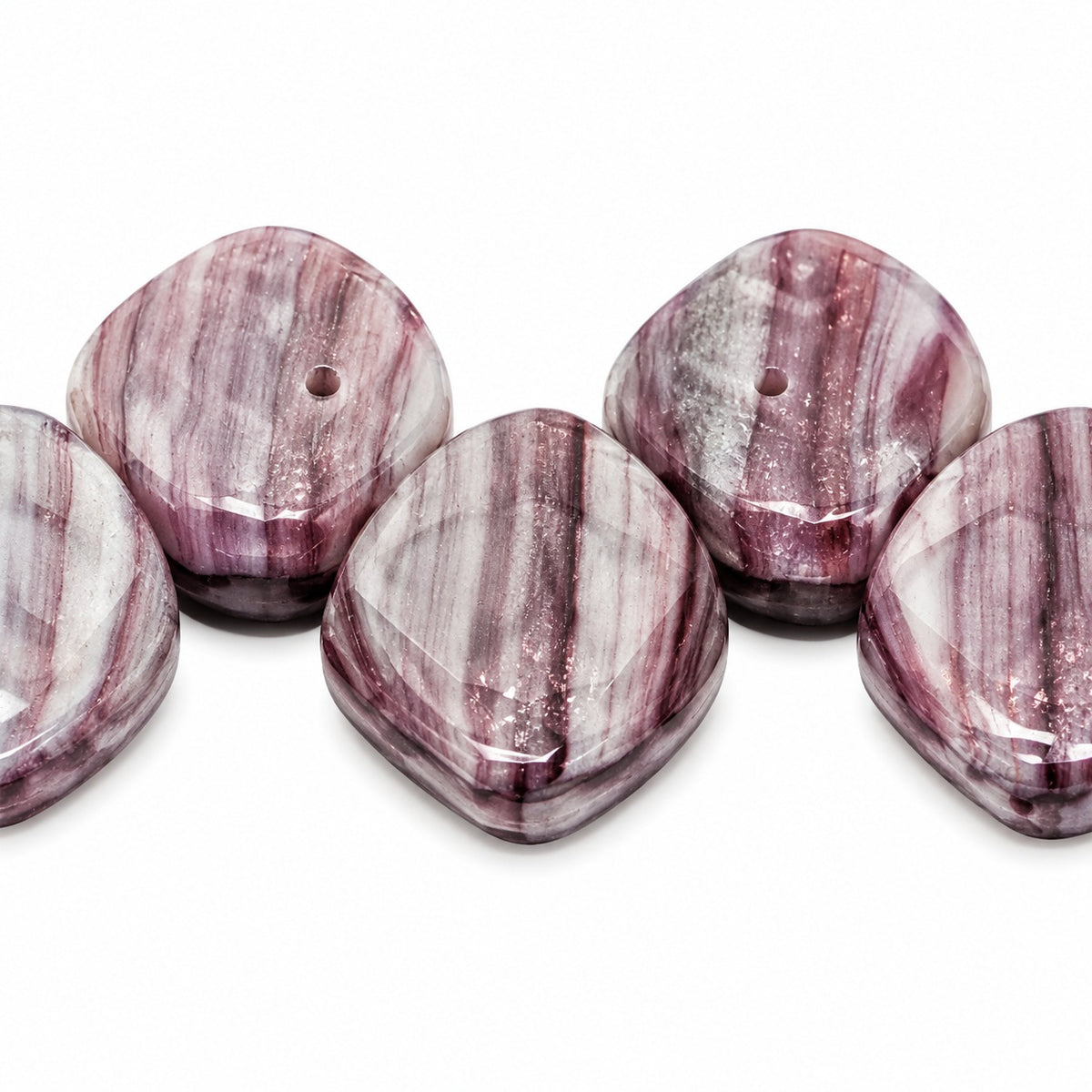 Small Leaf Pressed Beads, X2113 (x2113), Glass, Czech Republic
