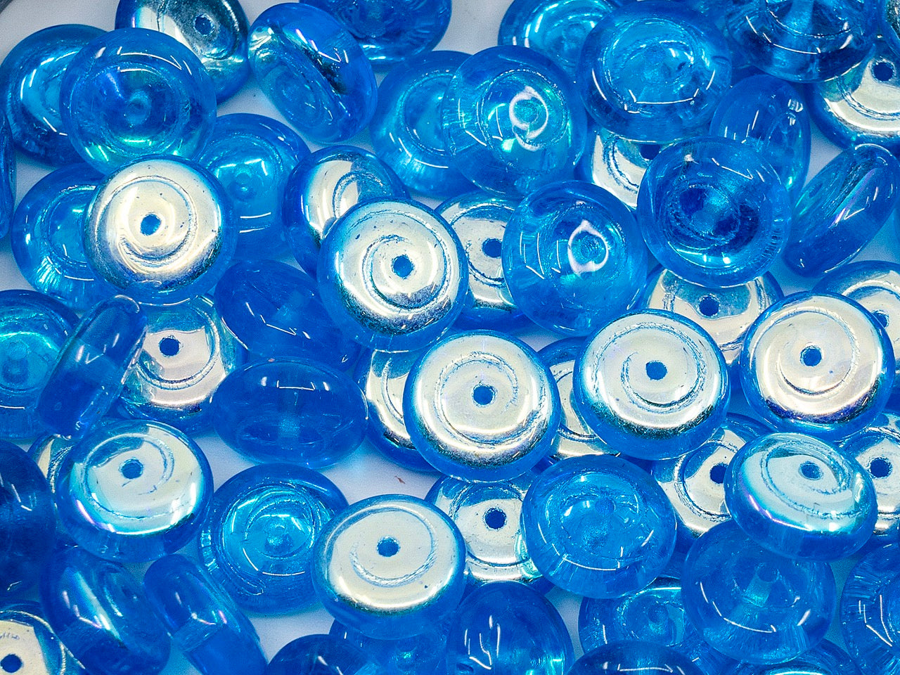 OUTLET Snail Pressed Beads, mm, Glass, Czech Republic