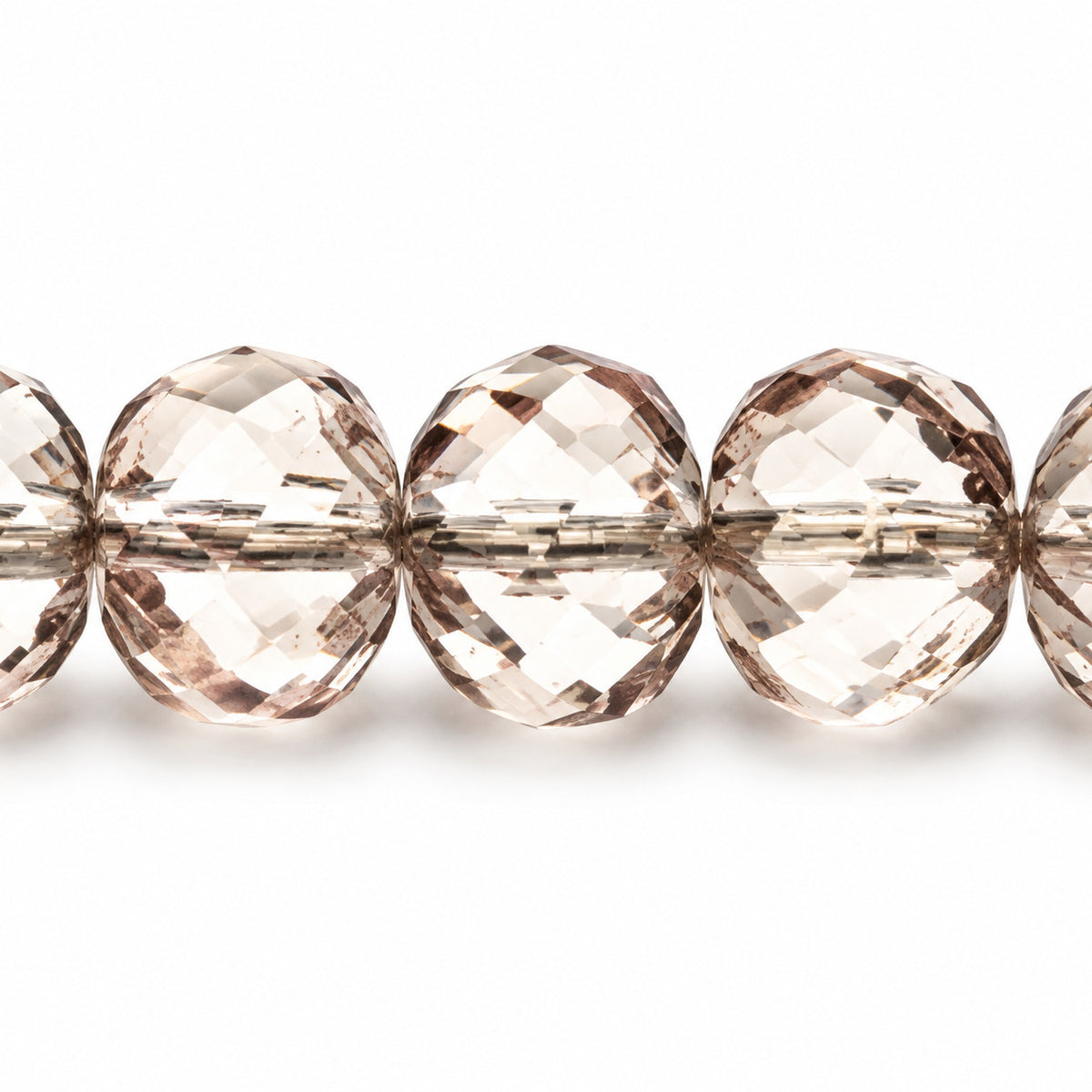 Special Cut Faceted Fire Polished Beads, Transparent Pink Platin (70100-13702), Glass, Czech Republic