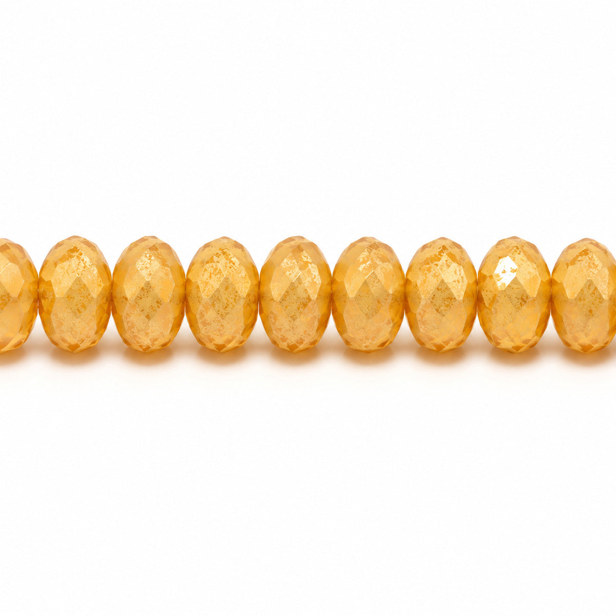 Special Cut Faceted Fire Polished Beads, Opal Orange (11000), Glass, Czech Republic