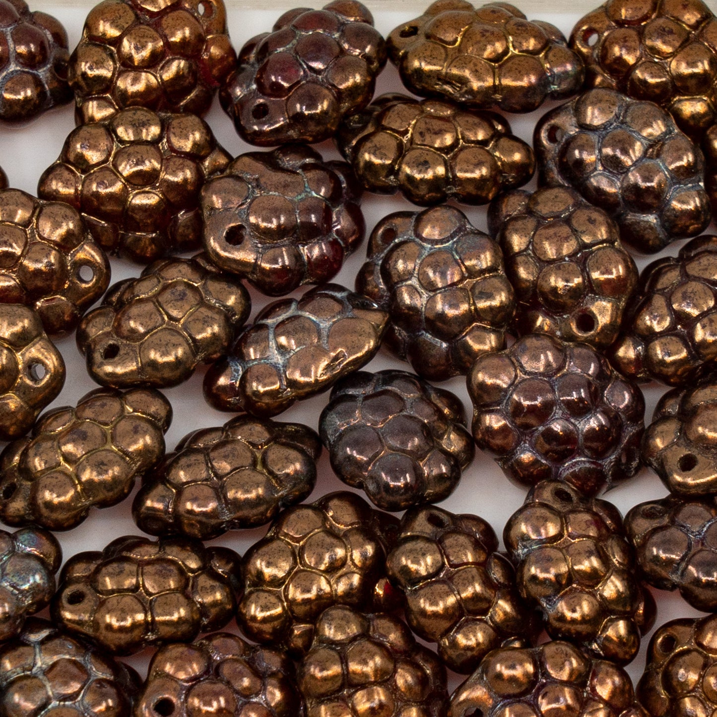 アウトレット 250g グレープビーズ、14 x 10 mm、ルビーレッドベガII(90080-15780)、ガラス、チェコ共和国