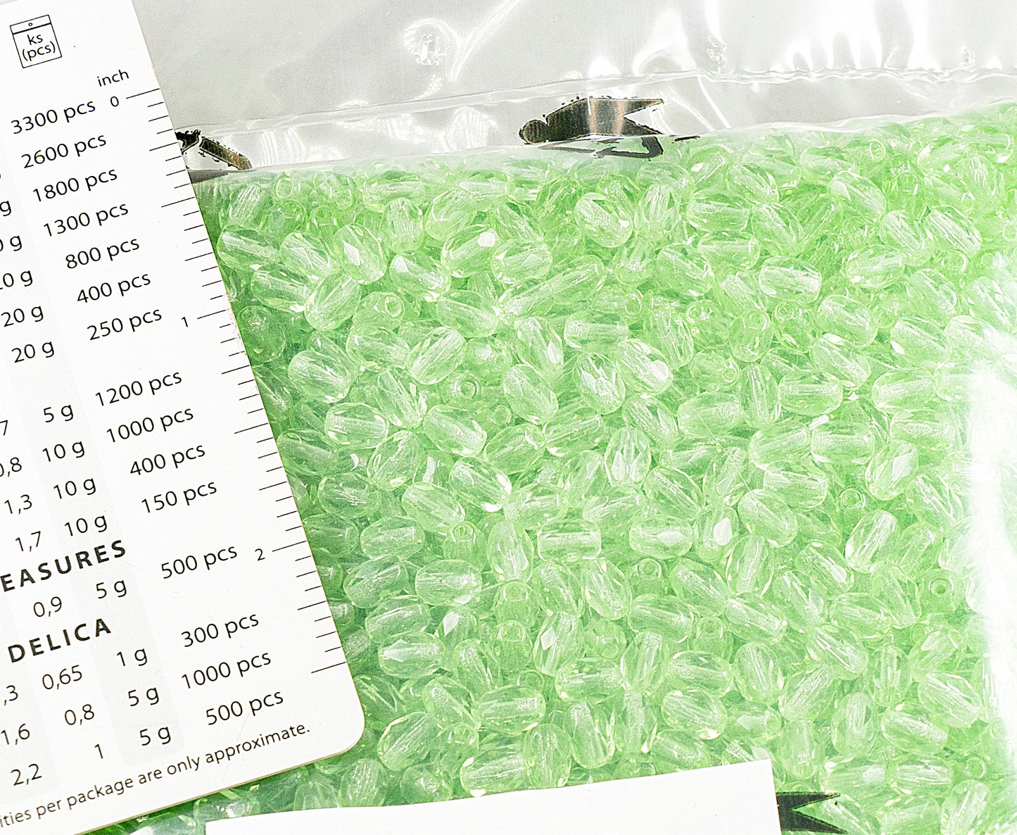 アウトレット 250g ファセット加工 ファイアポリッシュ ロンデルビーズ オリーブ 6 x 4 mm 透明グリーン (50500) ガラス チェコ共和国