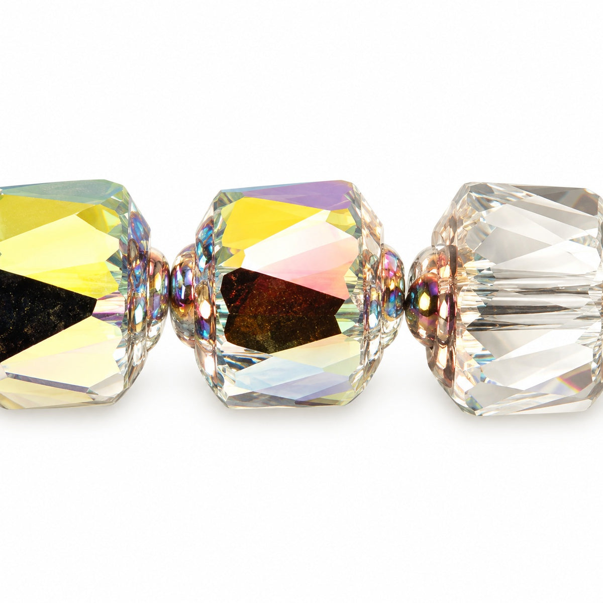 Cathedral Faceted Fire Polished Beads Special Cut, Crystal 28136 (00030-28136), Glass, Czech Republic