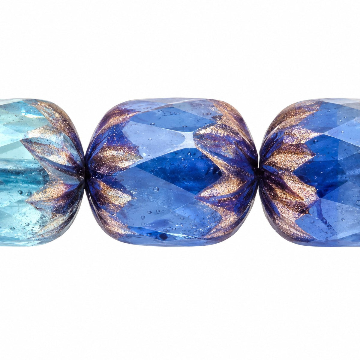 Faceted Fire Polished Beads Special Cut, X1149 Luster Violet Full Coated (x1149-14496), Glass, Czech Republic