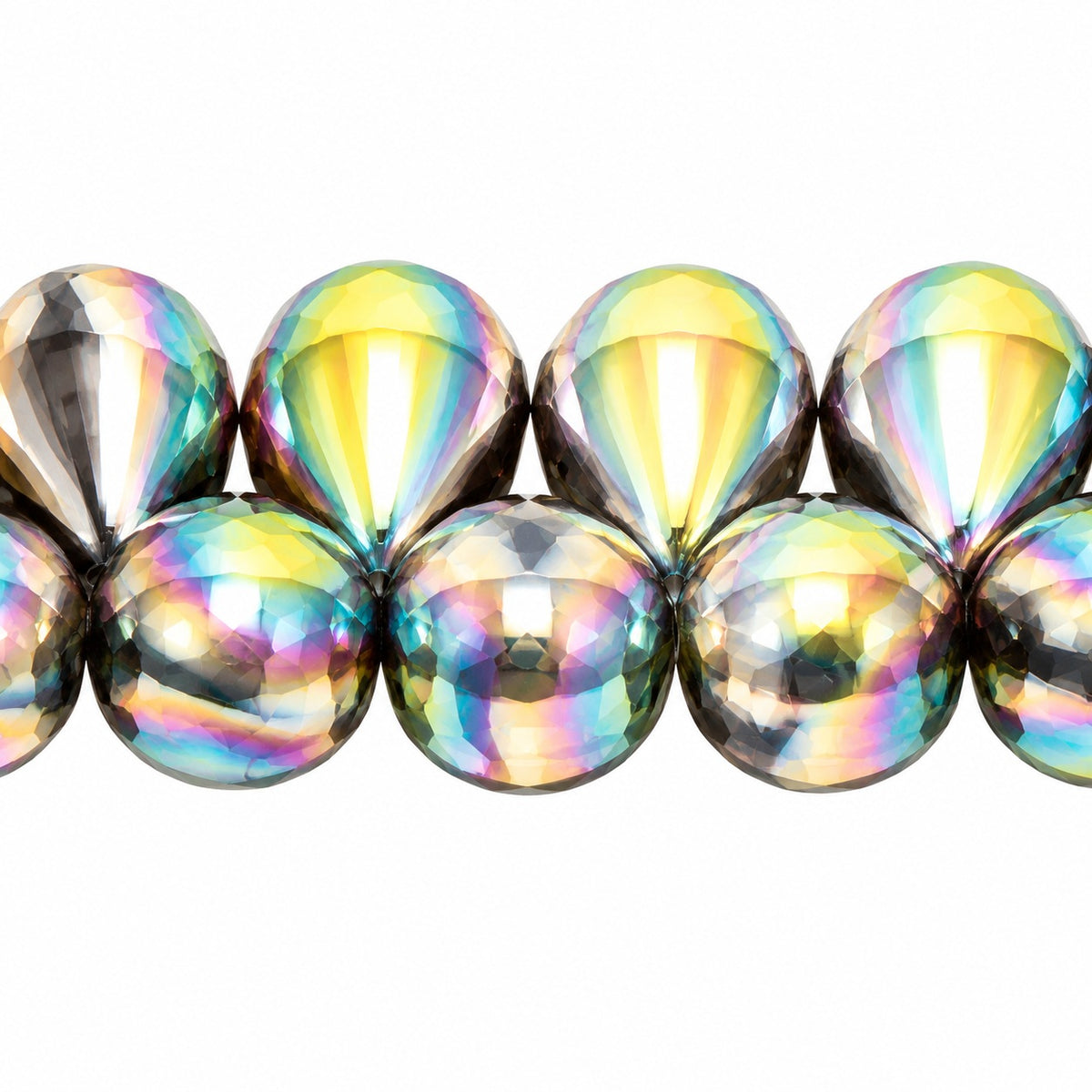 Drop Beads, Crystal 28103 (00030-28103), Glass, Czech Republic