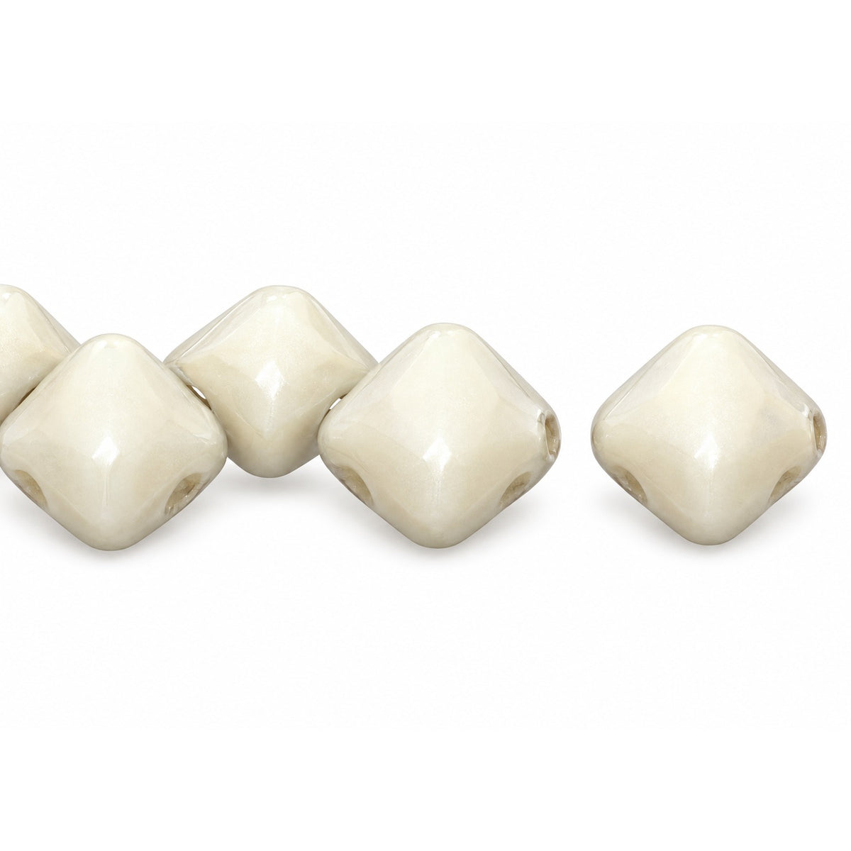 Silky 2-Hole Square Beads, Opaque Gray 22701 (43000-22701), Glass, Czech Republic