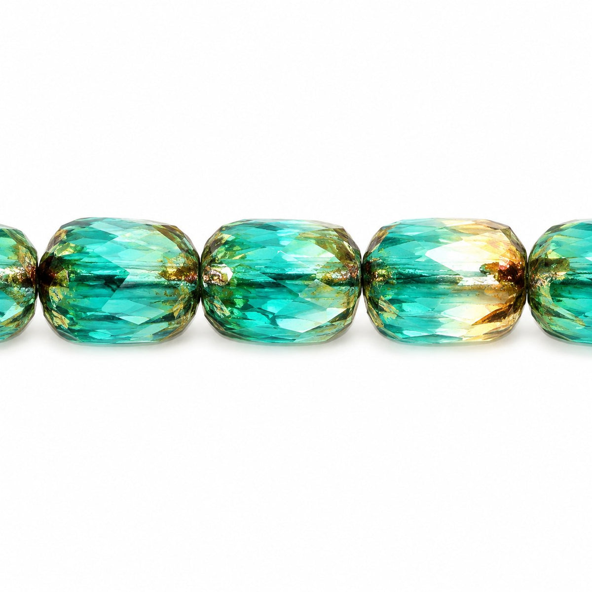 Faceted Fire Polished Beads Special Cut, X3123 Picasso (x3123-43400), Glass, Czech Republic