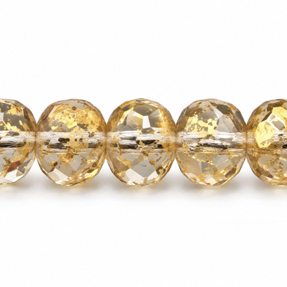 Special Cut Faceted Fire Polished Beads, Crystal 47901 (00030-47901), Glass, Czech Republic