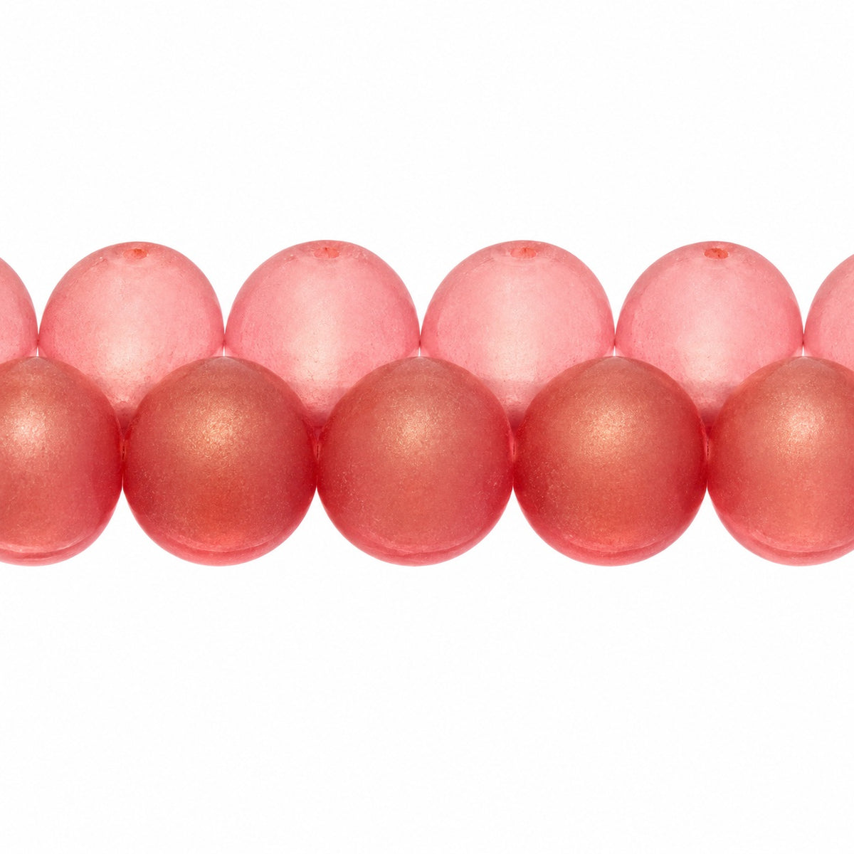 Drop Beads, Crystal Matte Luster Red Full Coated (00030-84110-14495), Glass, Czech Republic