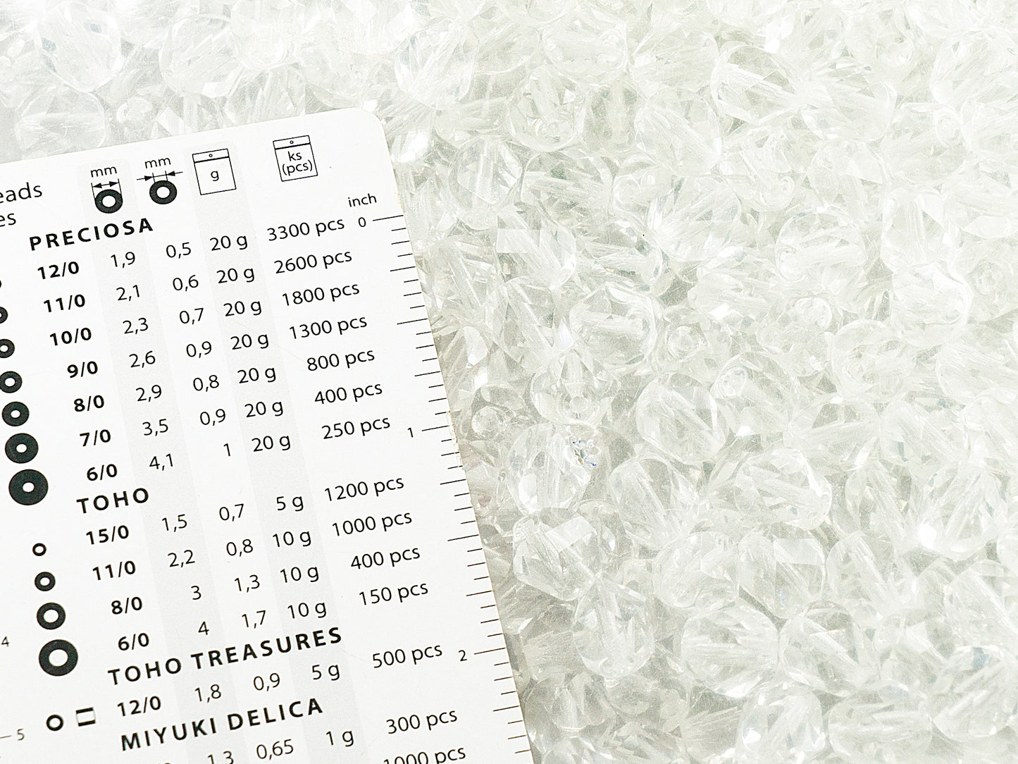 アウトレット 250g ラウンドファイアポリッシュファセットビーズ スペシャルカット 10 x 10 mm クリスタル (00030-) ガラス チェコ共和国