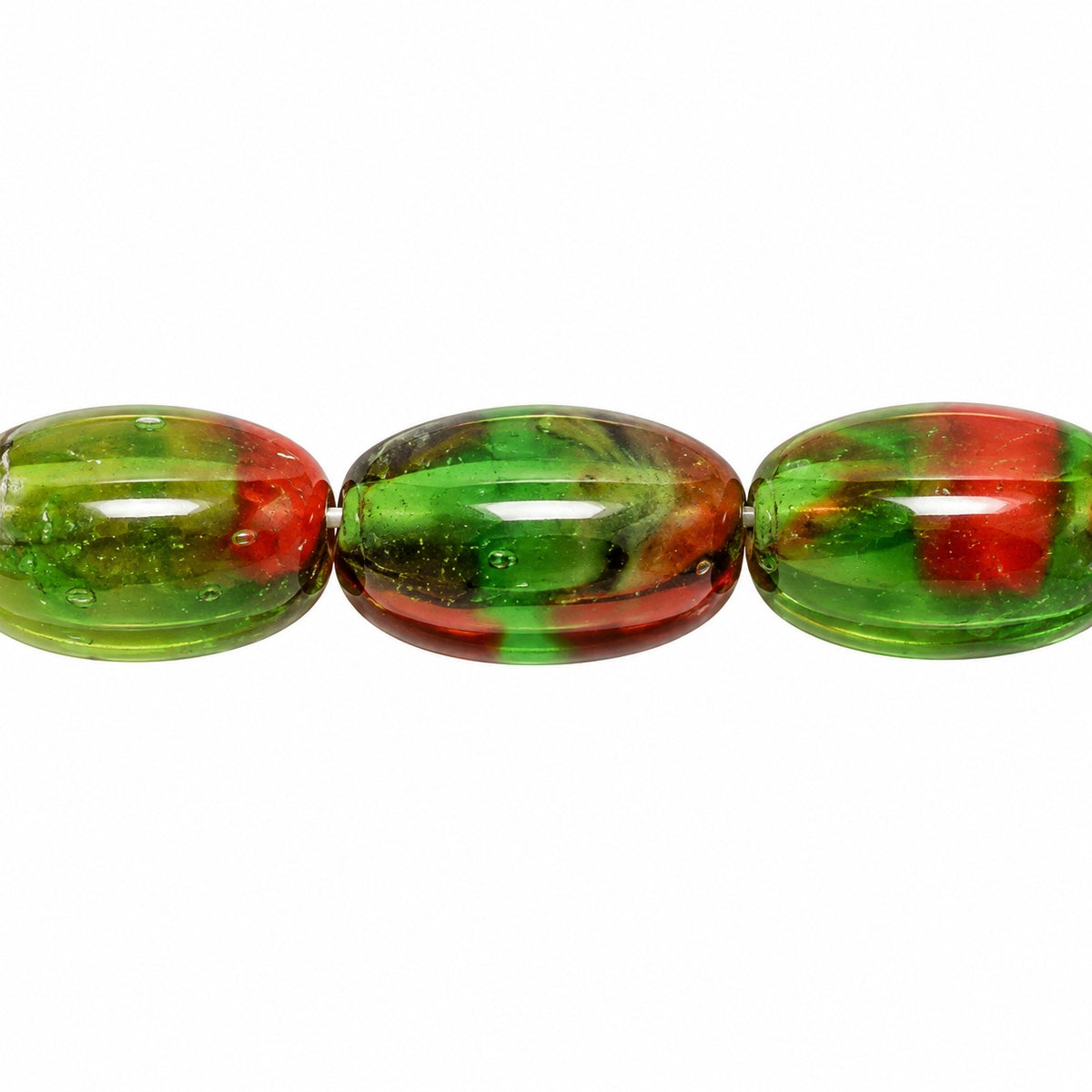 Oval Beads, X1907 (x1907), Glass, Czech Republic