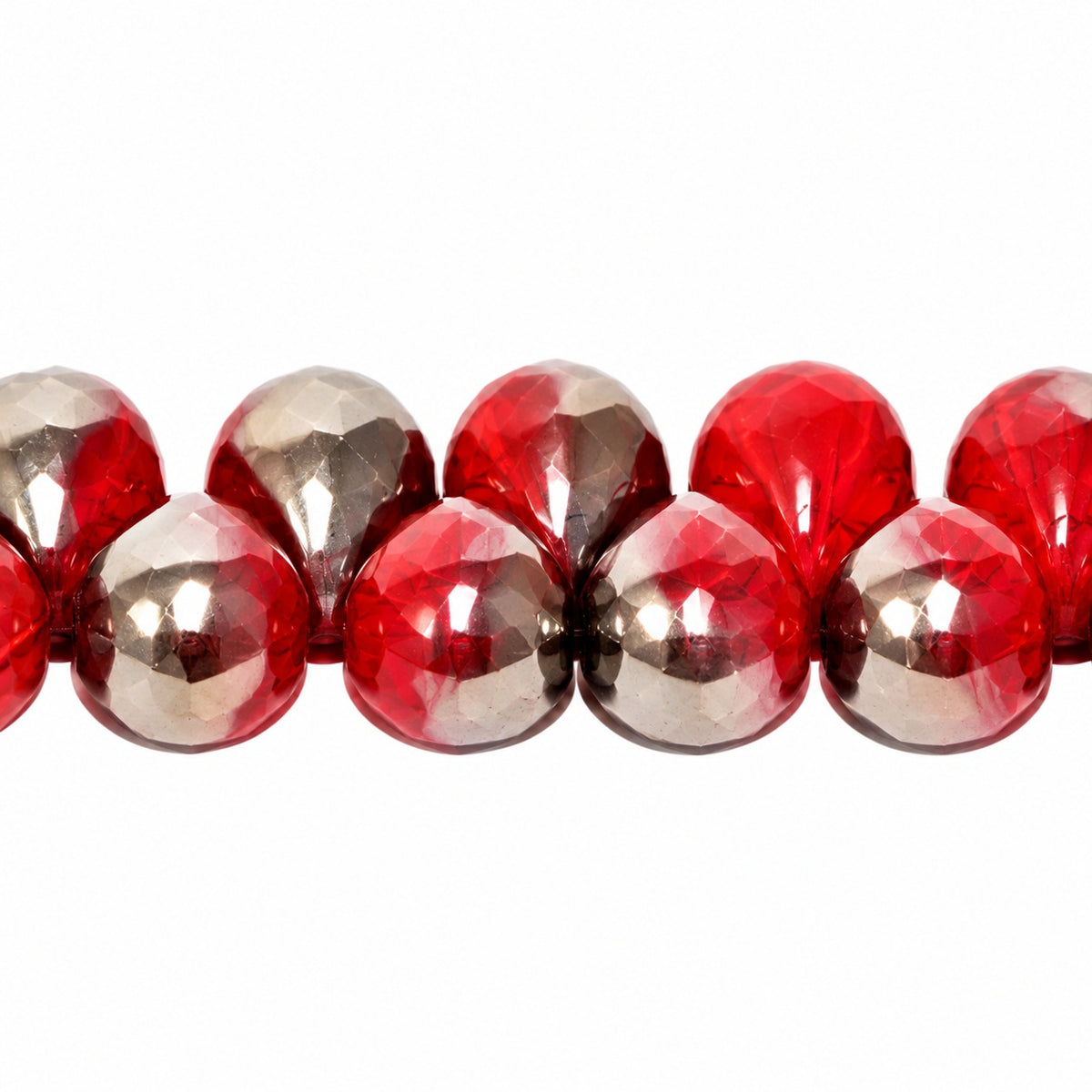Drop Beads, 99993 Chrom (99993-27401), Glass, Czech Republic