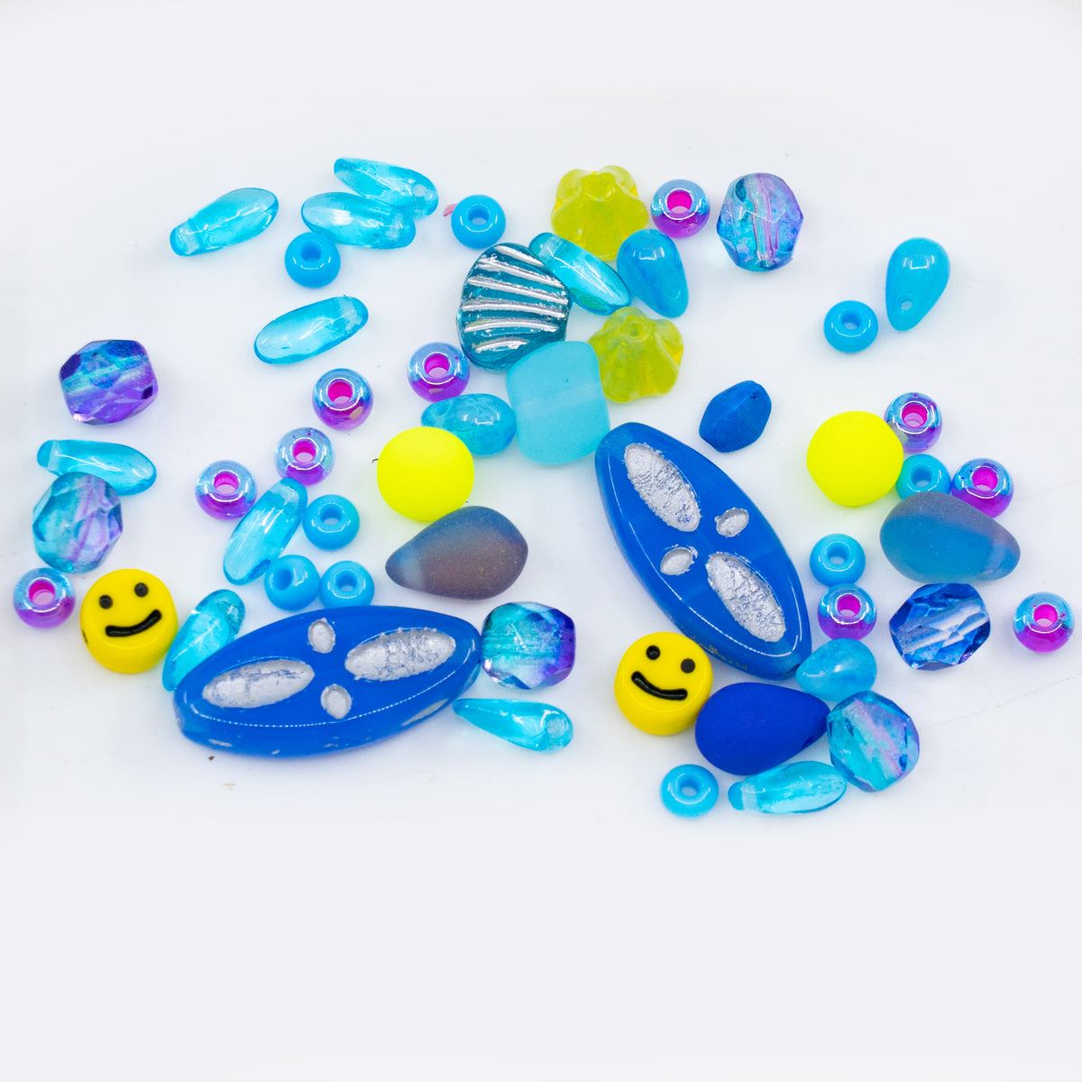 OUTLET 10 grams Glass Bead Mix By Kids, mi x 0 mm, Mix 05 (5), Glass, Czech Republic