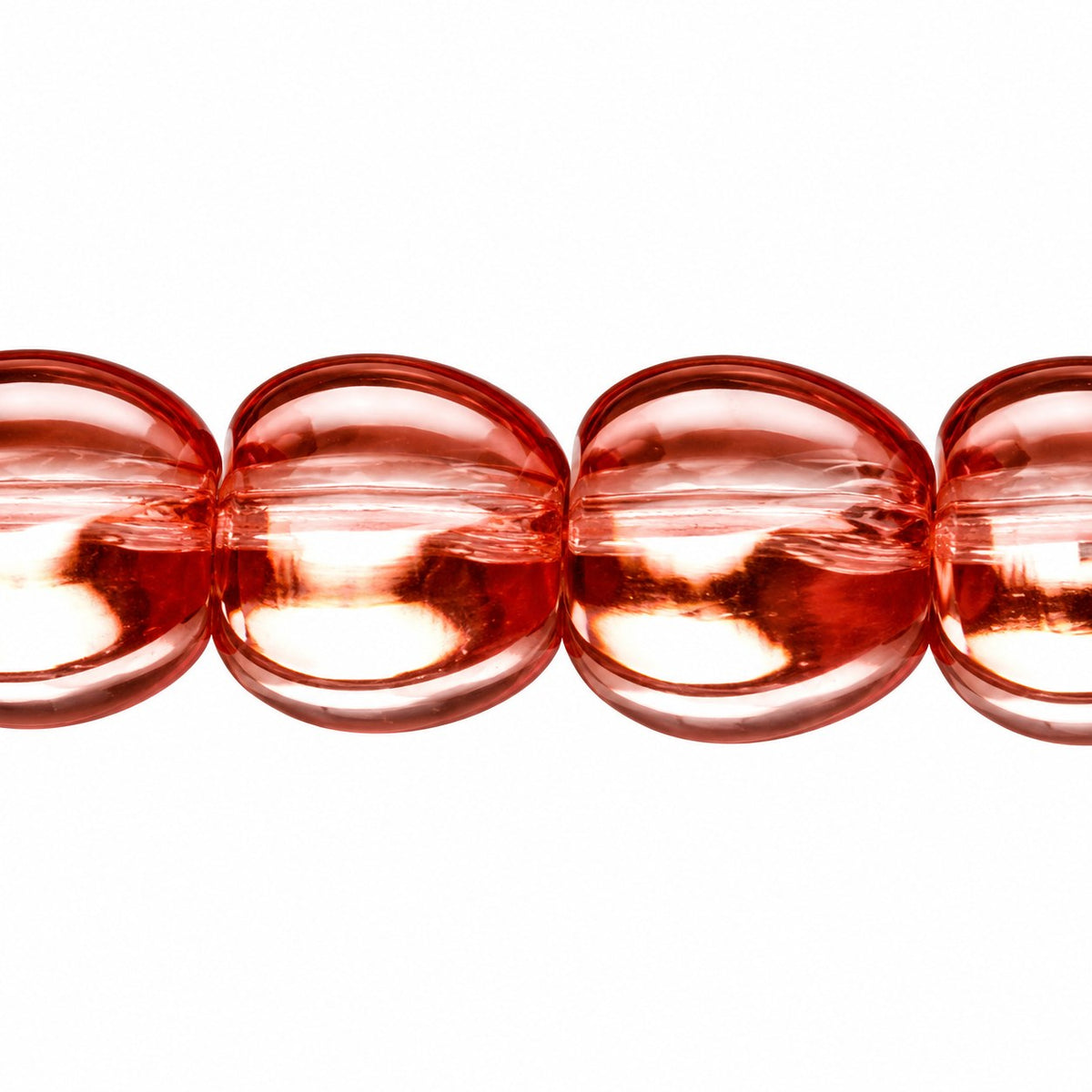 Fire Polished Faceted Round Beads Special Cut, Transparent Pink (70110), Glass, Czech Republic