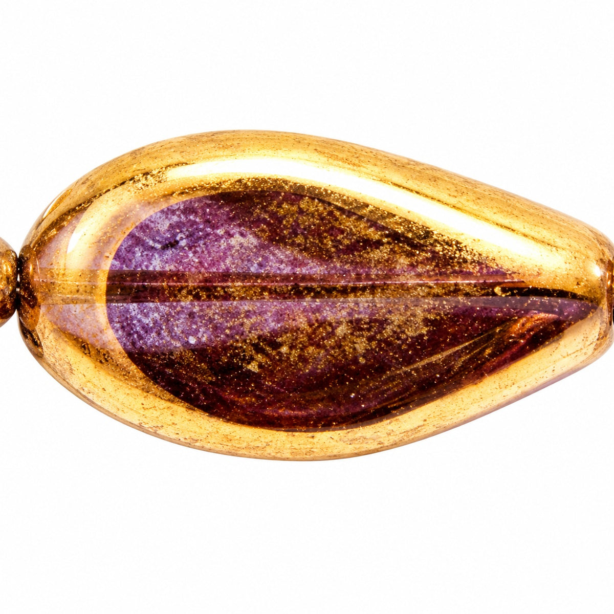 Pressed Beads, Crystal Brass (00030-90215), Glass, Czech Republic