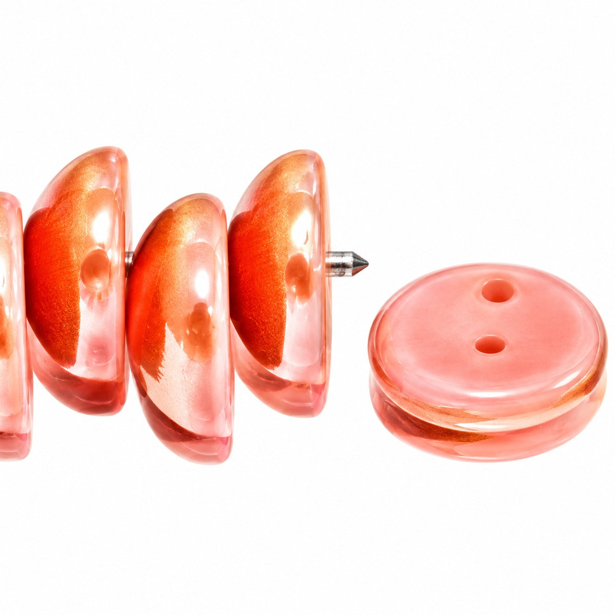 Piggy Beads, Opaque Pink 29111 (73020-29111), Glass, Czech Republic